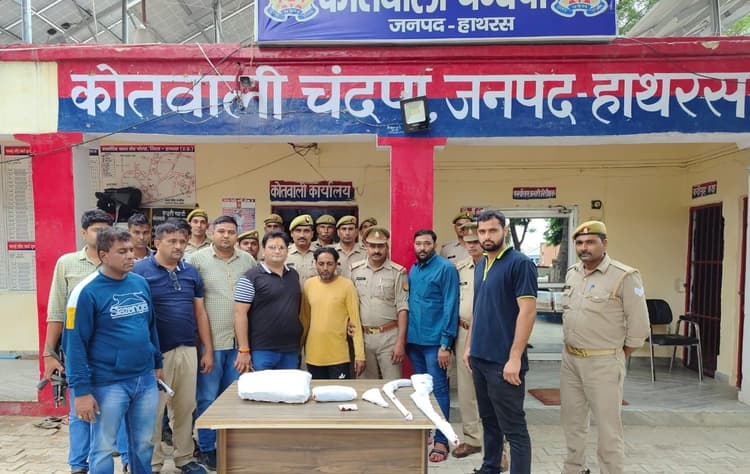हाथरस में पुलिस की स्पेशल टीम और पशु तस्करों के बीच हुई मुठभेड़, 2 घायल और 5 गिरफ्तार