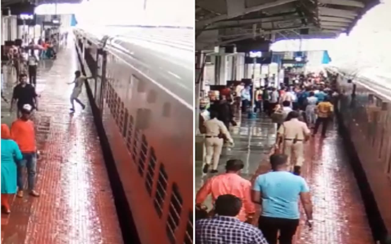 हटिया रेलवे स्टेशन पर चलती ट्रेन से उतरने के दौरान नीचे गिरा नाबालिग, RPF जवानों ने बचायी जान
