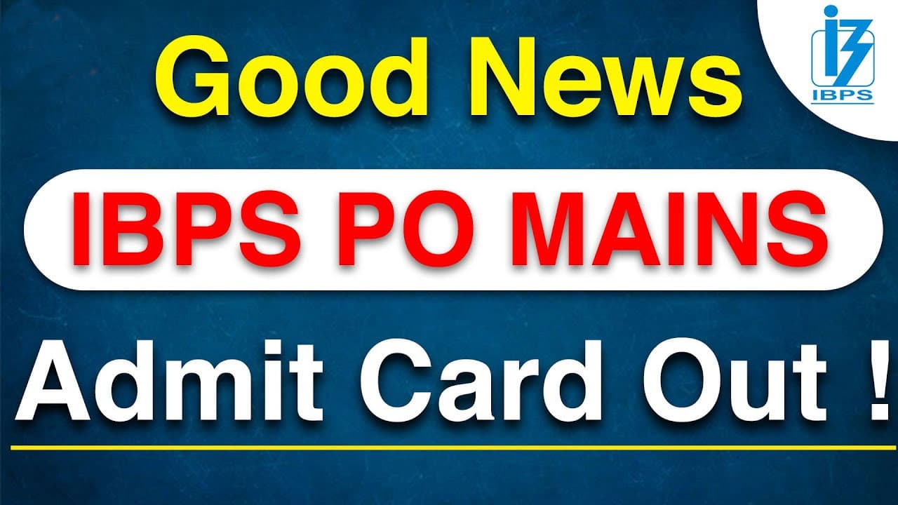 IBPS PO Mains Admit Card 2020-21 Out: आईबीपीएस ने जारी किया पीओ मेंस परीक्षा का एडमिट कार्ड, ऐसे डाउनलोड करें प्रवेश पत्र