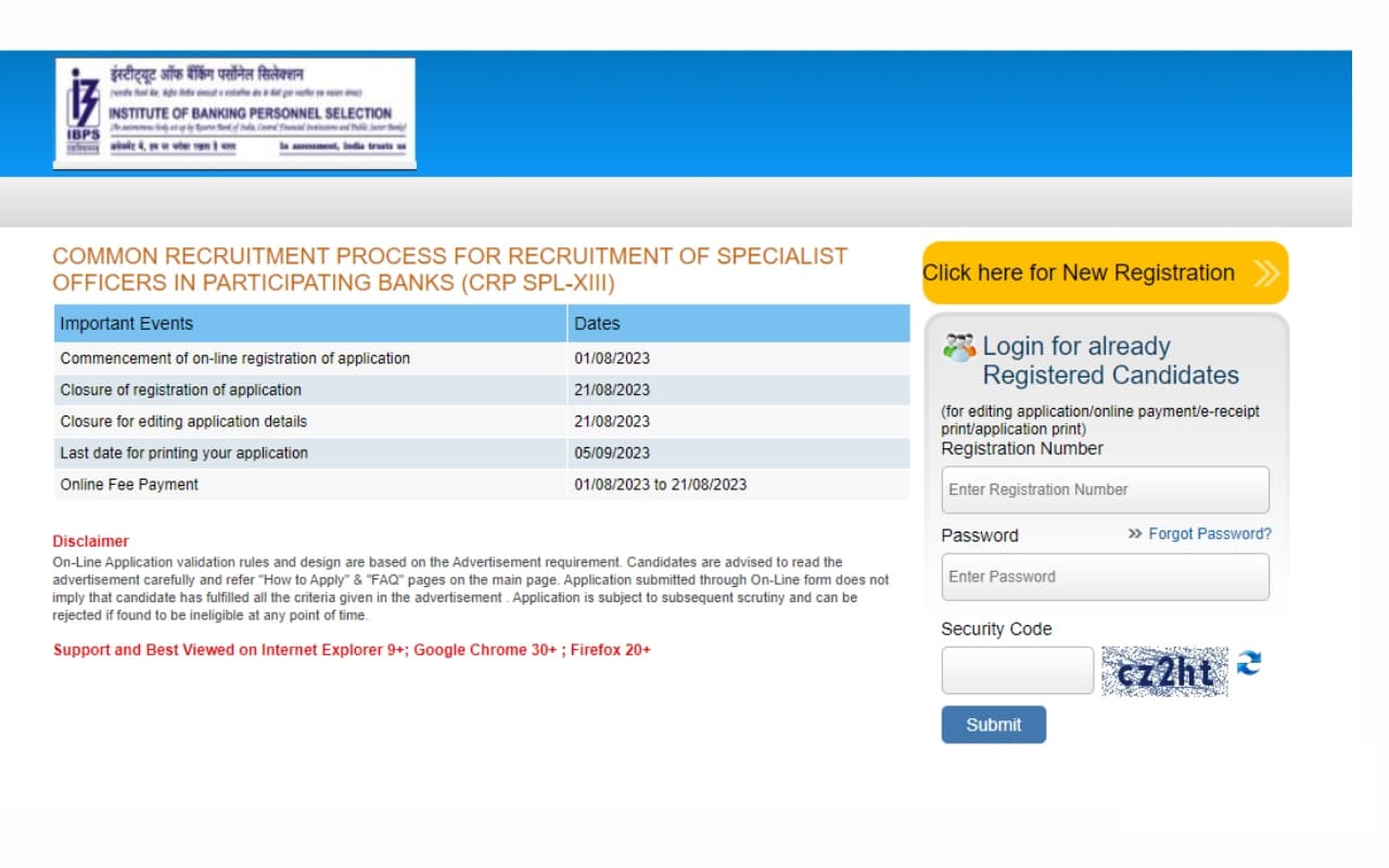 आईबीपीएस एसओ भर्ती के लिए ऑनलाइन आवेदन शुरू, योग्यता, फीस, वैकेंसी डिटेल्स यहां चेक करें