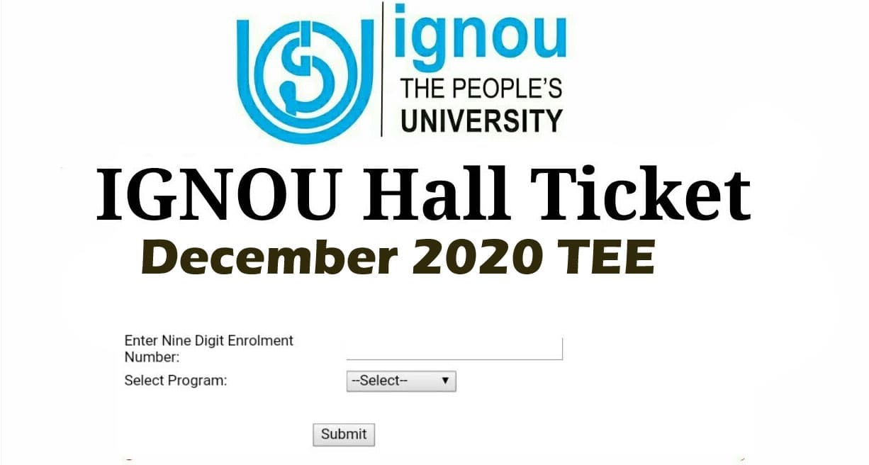 IGNOU December TEE Hall Ticket 2020: दिसंबर टर्म एंड एग्जाम के लिए रिवाइज्ड एडमिट कार्ड जारी, कई विषयों के एक्जाम डेट में हुए बदलाव, यहां देखें डिटेल