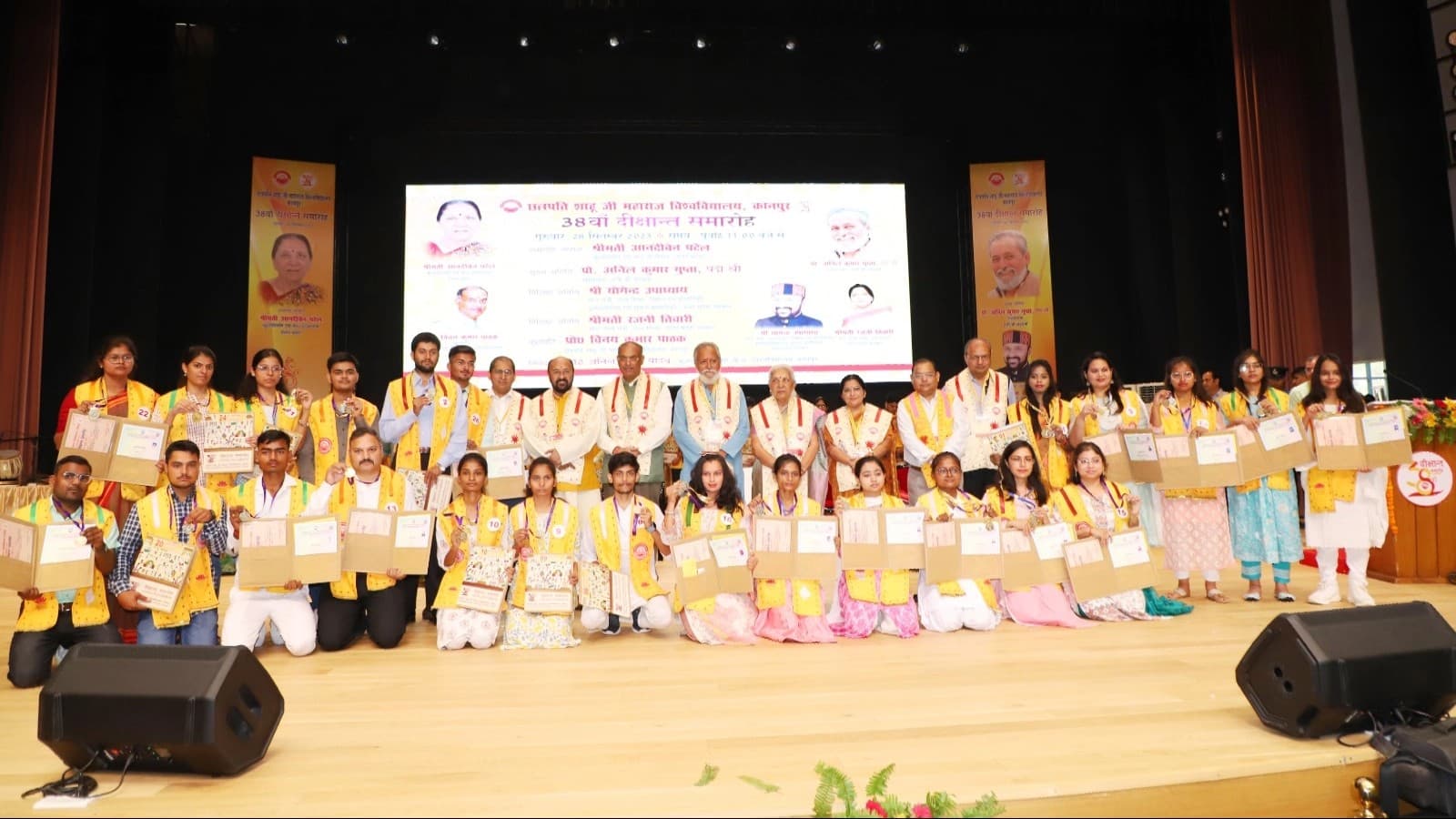 सीएसजेएमयू के 38वें दीक्षांत समारोह में 55 मेधावी 98 पदक से सम्मानित, 100 टीबी ग्रसित रोगियों को लिया गया गोद