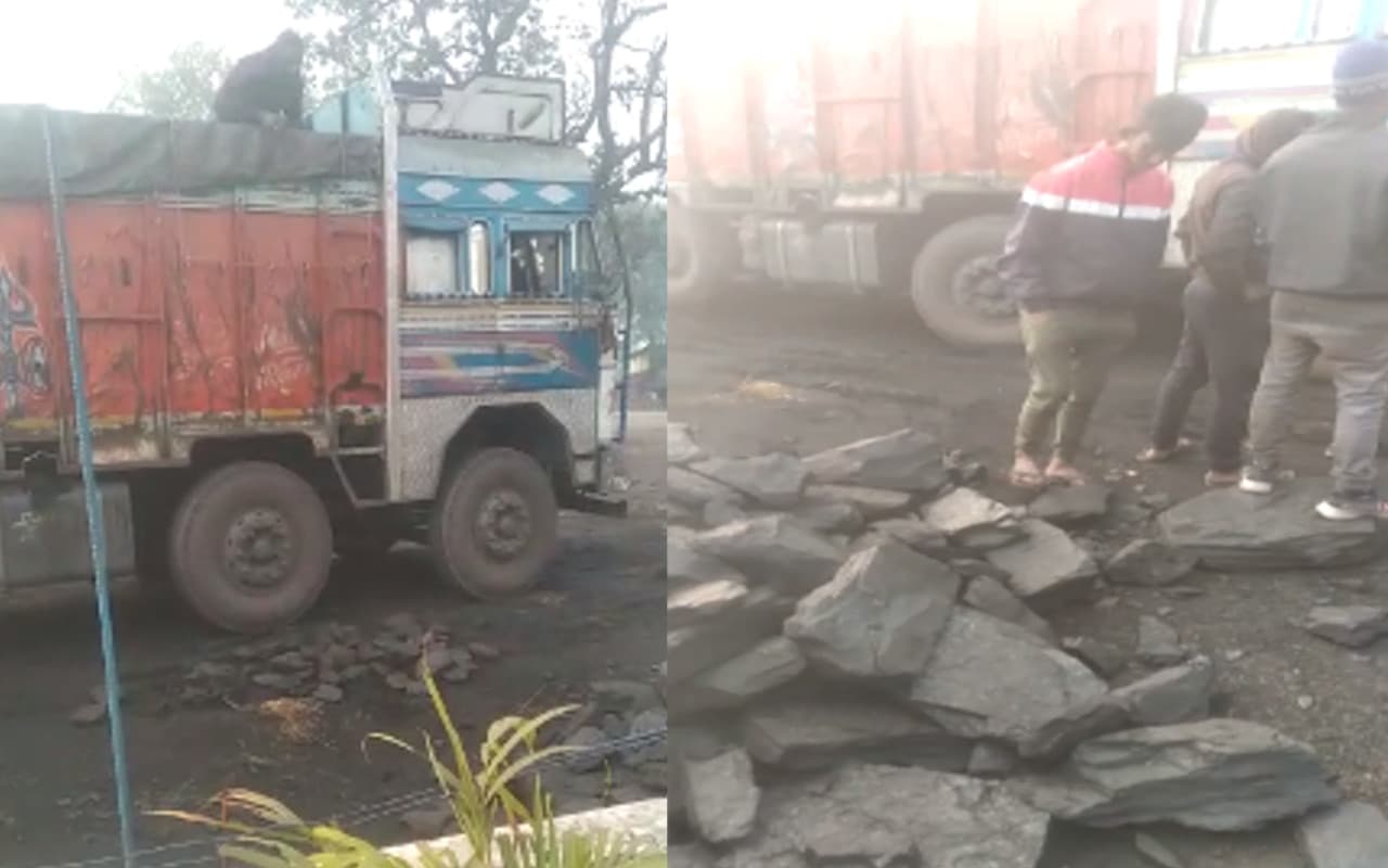 गढ़वा में धड़ल्ले से हो रहा कोयले का काला खेल, ट्रक चालक और बिचौलिये कर रहे लाखों रुपये की हेरफेर