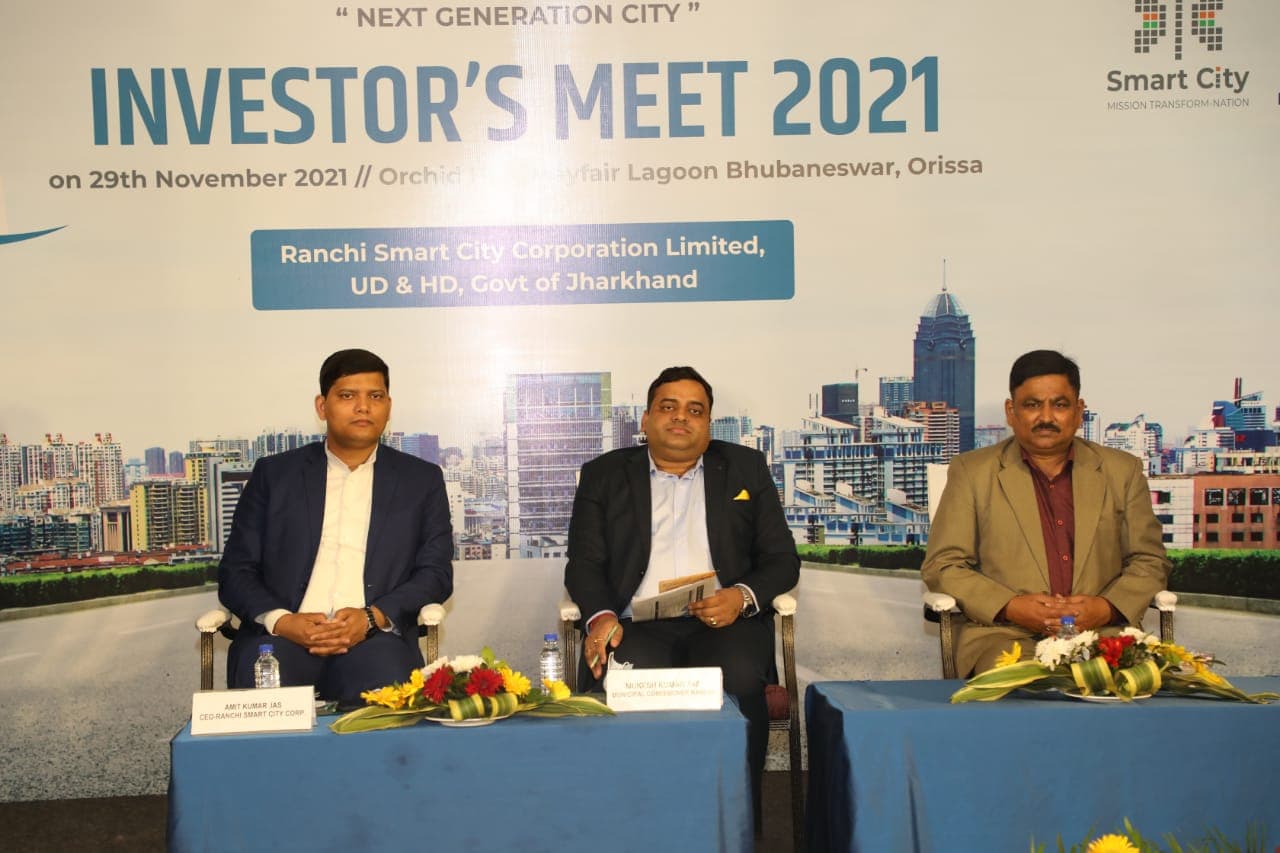 भुवनेश्वर के इंवेस्टर्स मीट में निवेशकों को रांची आने का निमंंत्रण, स्मार्ट सिटी में निवेश करने का आग्रह