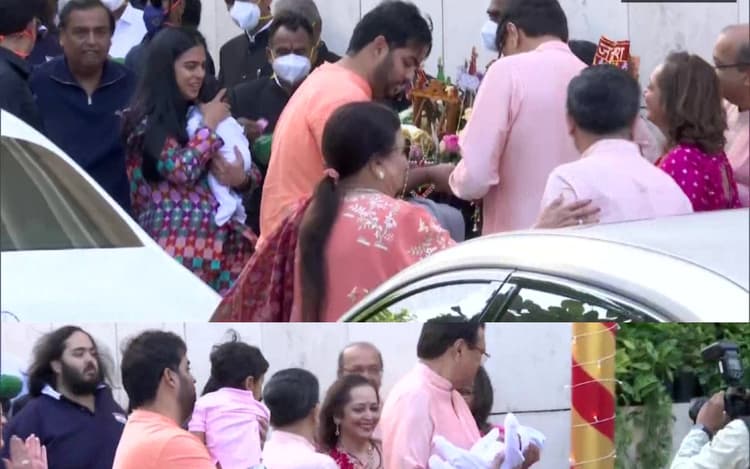 ईशा अंबानी जुड़वां बच्चों के साथ पहुंची मुंबई स्थित घर,बच्चों के लिए राजसी ठाट बाट के इंतजाम, देखे वीडियो