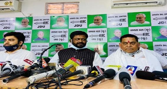 Madhubani Hatyakand को लेकर JDU की प्रेस कॉन्फ्रेंस, Tejashwi Yadav के हर सवालों का दिया जवाब