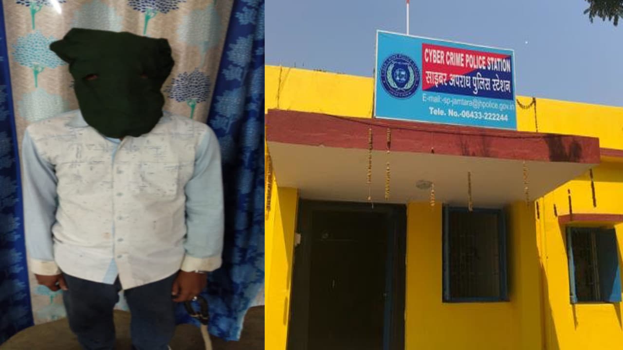 देवघर : पुलिस ने साइबर आरोपी को किया गिरफ्तार, तीन मोबाइल और सिम कार्ड किया बरामद