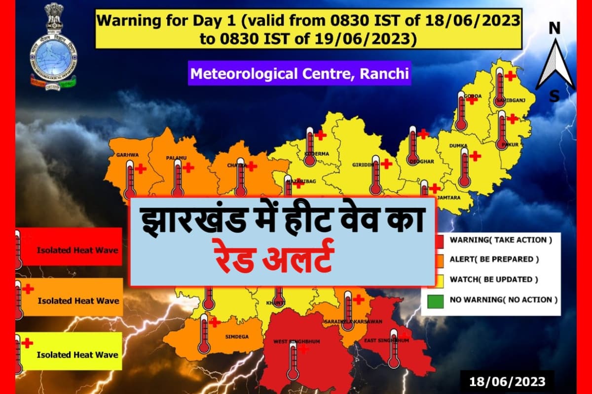Jharkhand Weather: झारखंड में हीट वेव का रेड अलर्ट, भीषण गर्मी की चपेट में लोग, जानें कब मिलेगी राहत