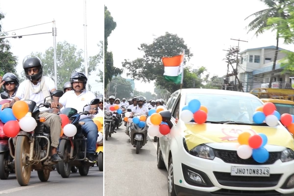 प्रभात खबर के 40वें स्थापना दिवस पर रांची में निकली बाइक रैली, गौरवशाली रहा चार दशकों का सफर