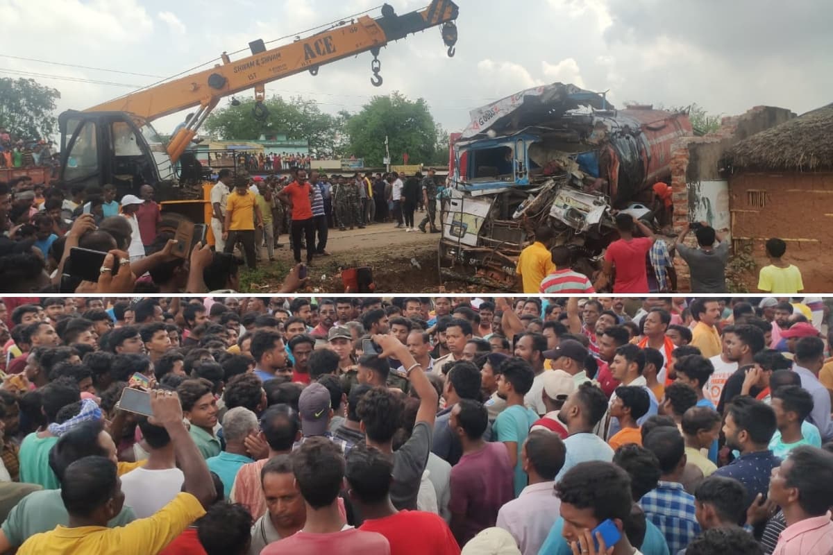 बरसोल में भीषण सड़क हादसा में दो की मौत, गुस्साए ग्रामीणों ने जाम किया रोड, देखें Photos