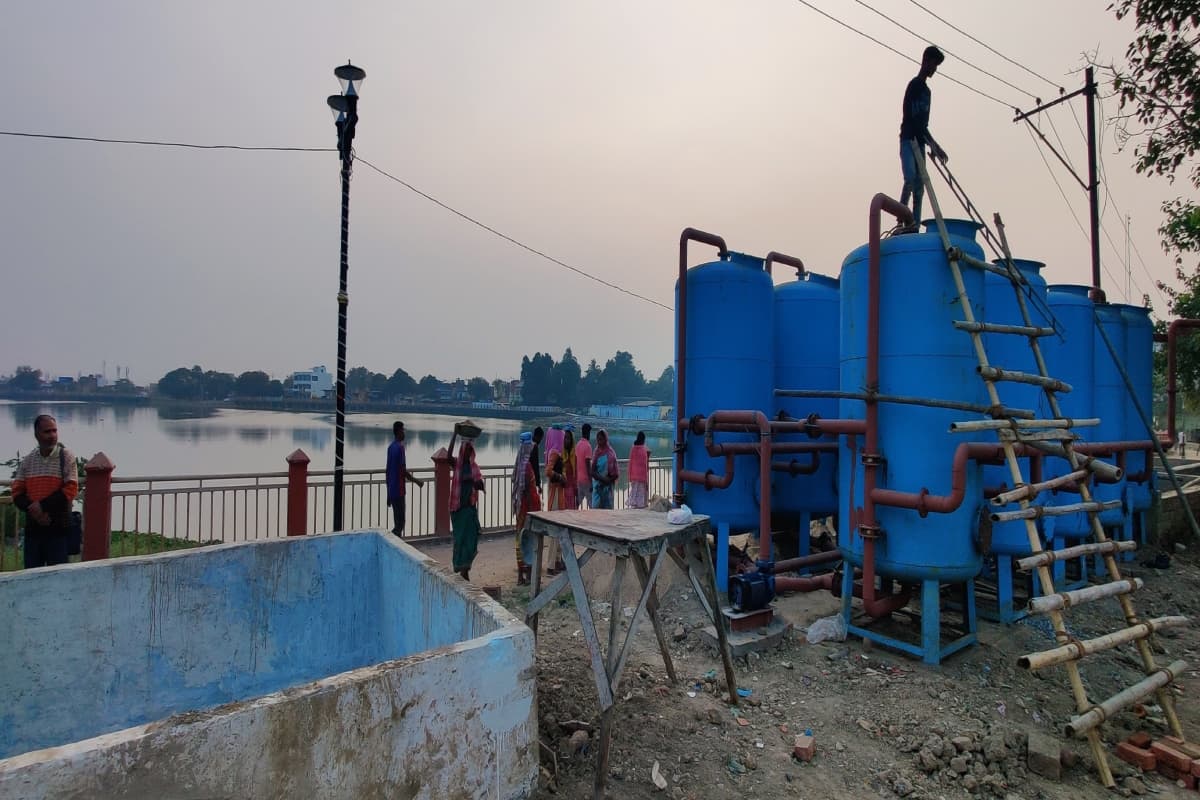रांची के बड़ा तालाब को अब गंदे पानी से मिलेगी मुक्ति, 8.20 करोड़ से बने एसटीपी का हुआ ट्रायल