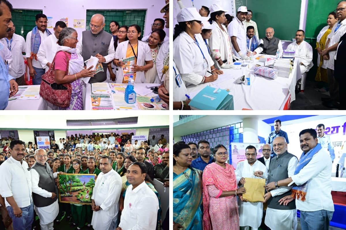 PHOTOS: राज्यपाल की पहल पर रांची में स्वास्थ्य शिविर का आयोजन, तमिलनाडु से आई डॉक्टर की टीम