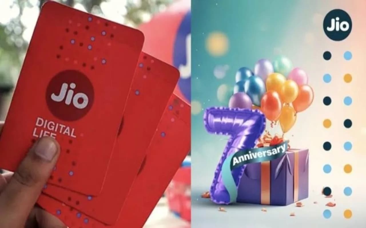 Jio Anniversary Offer: 7 साल पूरे होने पर जियो दे रहा 21GB फ्री डेटा, 3 नये रीचार्ज प्लान्स लॉन्च, जानें फायदे