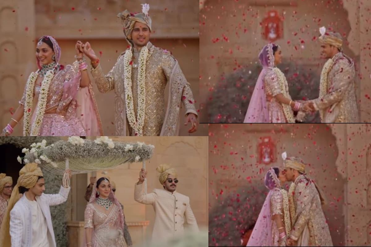 VIDEO: कियारा की ग्रैंड एंट्री... सिद्धार्थ ने अपनी दुल्हनिया को किया KISS, देखें ड्रीम वेडिंग का पहला वीडियो