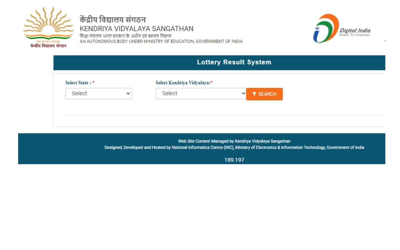 KVS Class 1 Admission 2023: एडमिशन प्रोसेस आज से , रिजल्ट kvsangathan.nic.in पर जारी, डायरेक्ट लिंक