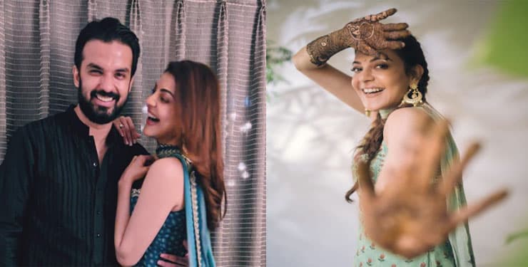 Kajal Aggarwal Wedding : काजल अग्रवाल ने लगाई अपने हाथों में महबूब की मेहंदी, सोशल मीडिया पर Viral होने लगी मेहंदी सेरेमनी की Photos