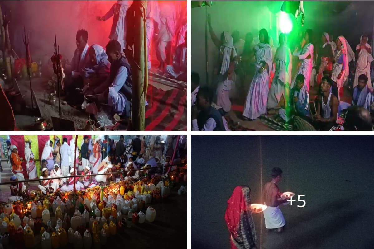 PHOTOS: राजमहल गंगा घाट में साफाहोड़ आदिवासियों ने किया वैदिक स्नान, सनातन धर्म के साथ की प्रकृति पूजा