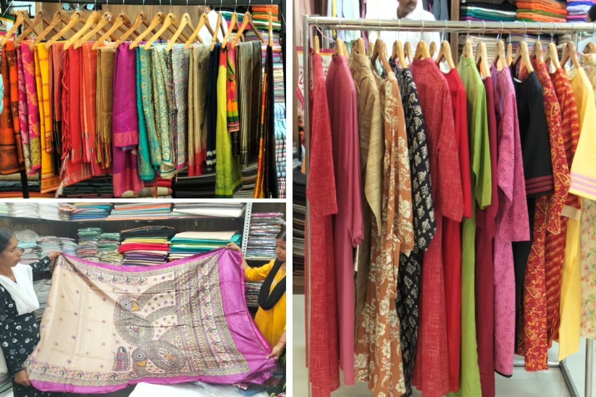 PHOTOS: खादी के कपड़े अब फैशनेबल और कलरफुल, गांधी जयंती पर मिल रही 25 फीसदी तक की छूट