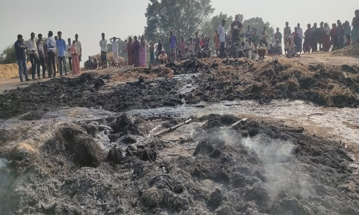 खलिहान में आग लगने से मासूम शिवम की जलकर मौत, परिजनों का रो- रोकर बुरा हाल