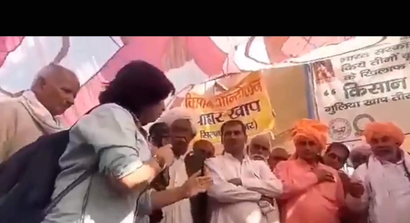 Kisan Andolan : छात्रा ने राकेश टिकैत की कर दी बोलती बंद, 26 जनवरी हिंसा पर पूछा सवाल तो जाति पूछ छीन ली गई माइक