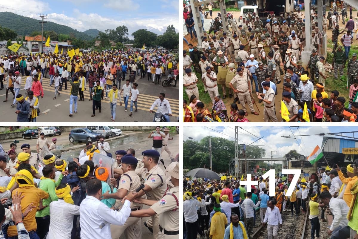 PHOTOS: ट्रैक पर उतरे सैकड़ों कुड़मी आंदोलकारी, कहीं लाठीचार्ज तो कहीं पथराव, देखें दिनभर की तस्वीरें