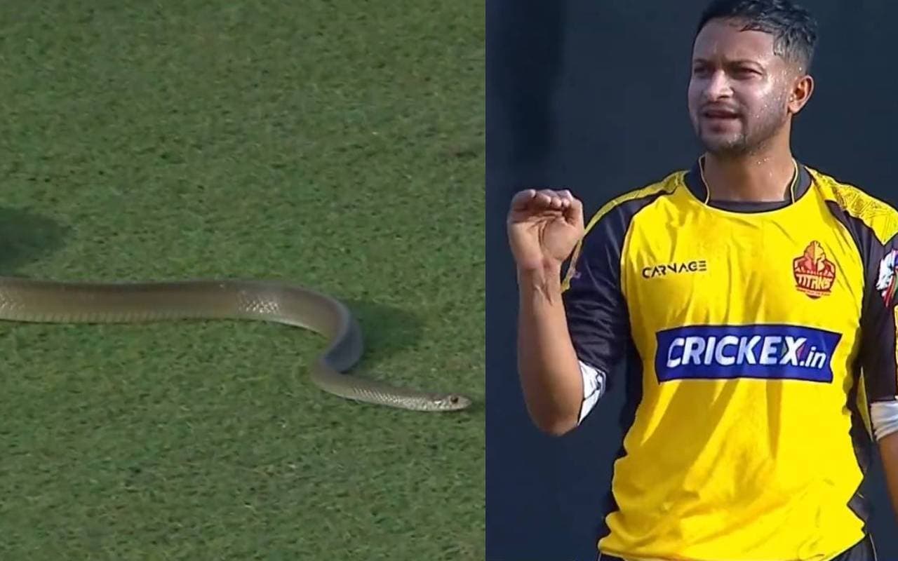 Watch: एलपीएल 2023 के दौरान एक बार फिर मैदान पर आया सांप, बाल-बाल बचे तेज गेंदबाज इसुरु उदाना