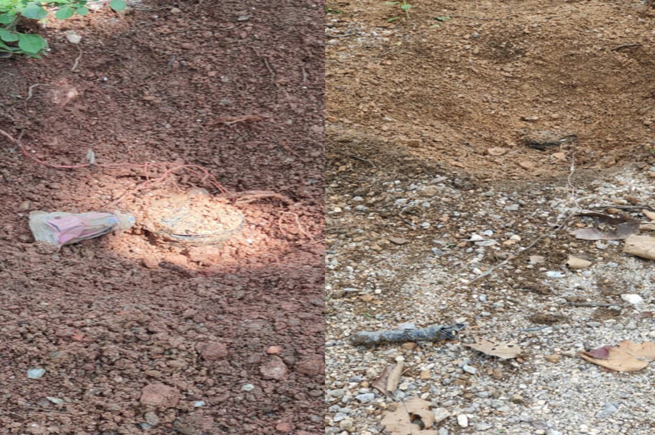 लोहरदगा में पुलिस को टारगेट कर नक्सलियों ने बिछाये केन बम, समय रहते 2 IED बम किया बरामद