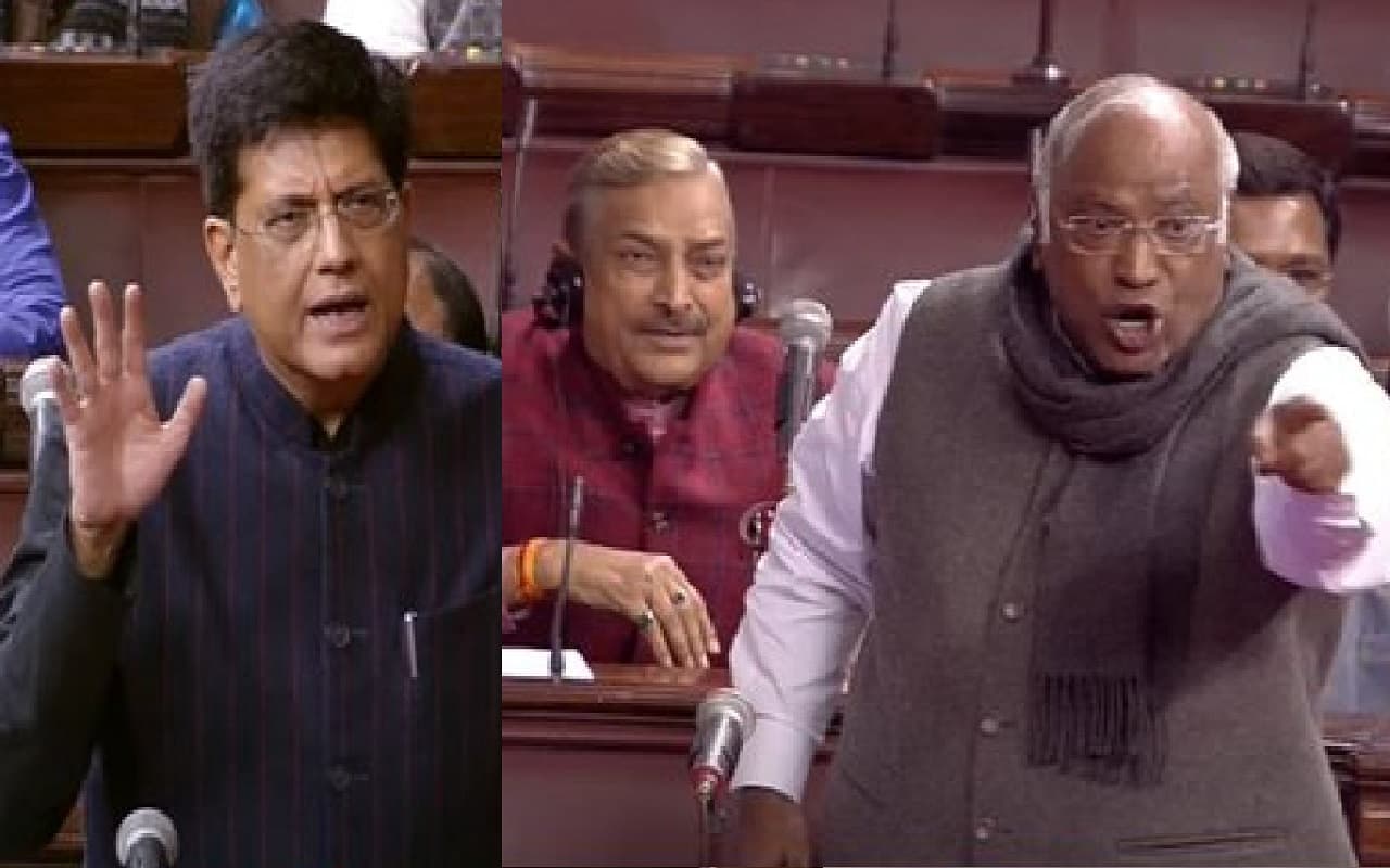 Parliament Winter Session: खरगे के बयान पर सदन में हंगामा, पीयूष गोयल बोले- माफी मांगें कांग्रेस अध्यक्ष