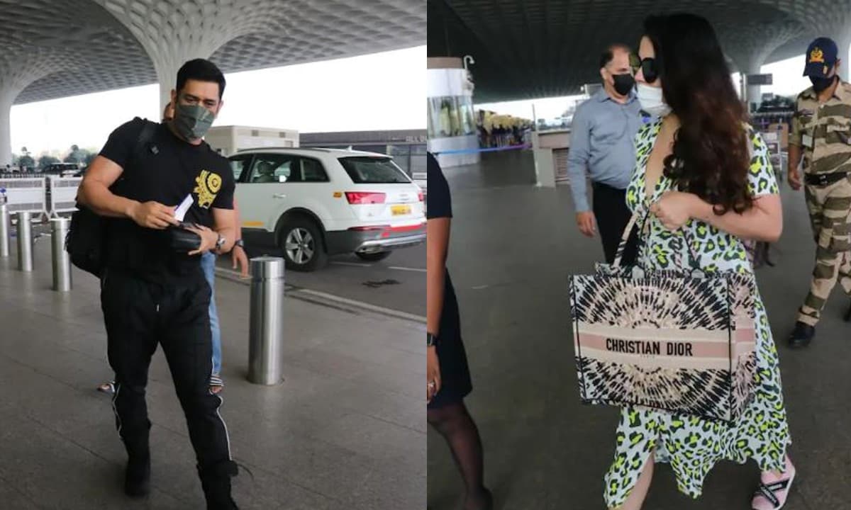 एमएस धोनी पत्नी साक्षी और बेटी जीवा के साथ जयपुर के लिए रवाना, सोशल मीडिया पर वीडियो वायरल