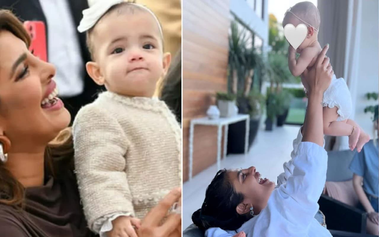 फाइनली प्रियंका चोपड़ा की बेटी मालती का चेहरा आया सामने, क्यूटनेस पर हार जाएंगे दिल, दिखी मां की गोद में, PICS