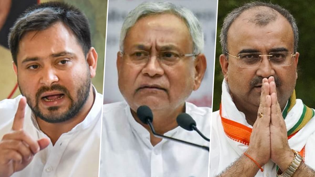 Nitish kumar: नीतीश कुमार ने राजभवन पहुंचकर नई सरकार बनाने का दावा पेश किया, BJP ने जनादेश का अपमान बताया