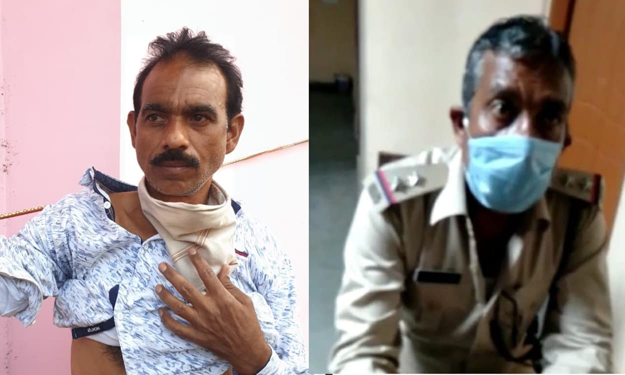 अस्पताल से लौट रहे व्यक्ति को पुलिस ने बेरहमी से पीटा, एसआई सस्पेंड