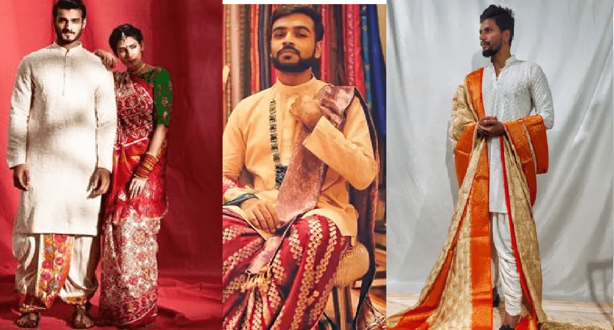 Men Fashion Style: पुरुष एक जैसे कपड़े क्यों पहने? इस सोच को बदलने 6 गज लंबा परिधान पहन चर्चा में दो मॉडल