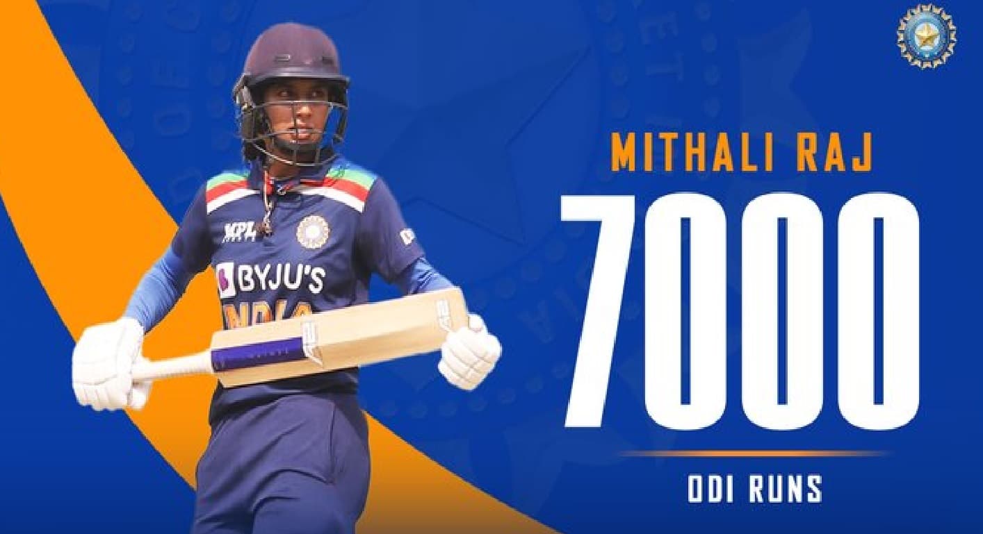 मिताली राज ने वनडे में रचा इतिहास, 7 हजार रन बनाने वाली दुनिया की पहली महिला क्रिकेटर बनी