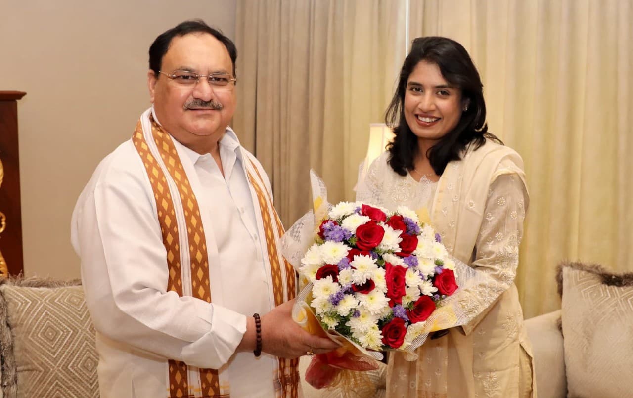 क्या भाजपा के शामिल होने वाली हैं मिताली राज, राष्ट्रीय अध्यक्ष जेपी नड्डा से की मुलाकात