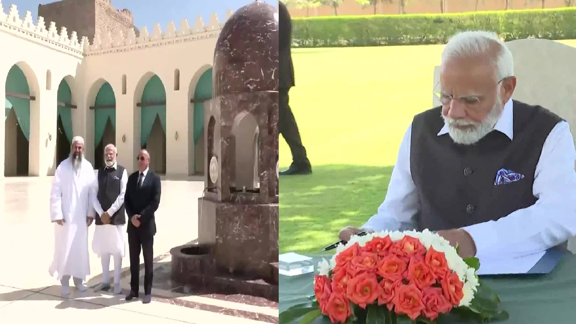 पीएम मोदी ने मिस्र की अल-हकीम मस्जिद का किया दौरा, हेलियोपोलिस युद्ध स्मारक में शहीदों को दी श्रद्धांजलि