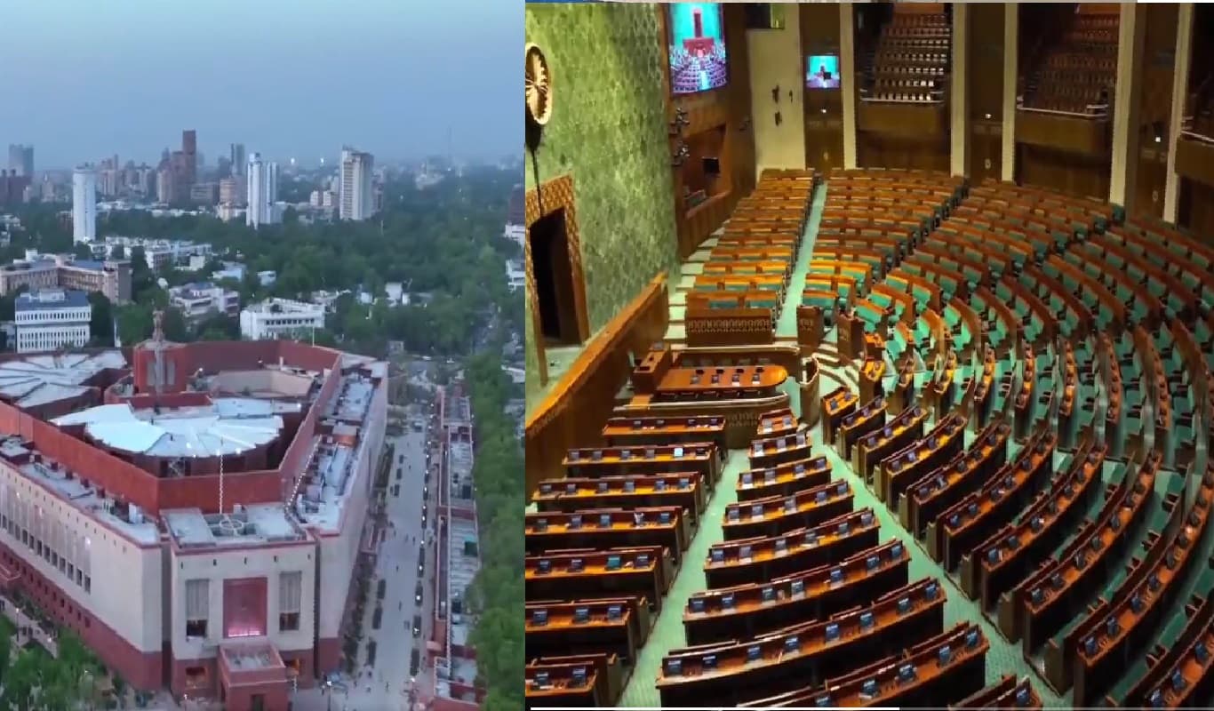 New Parliament Building: 64500 वर्ग मीटर में फैला है नया संसद भवन, तीन मुख्य द्वार, जानें इसकी खासियत