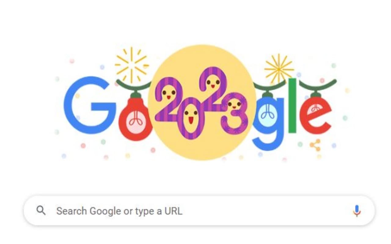 Google Doodle Today: गूगल ने नये साल का पहला दिन बनाया खास, देखें आज का डूडल