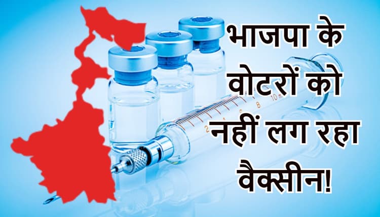 भाजपा को वोट देने वालों को बंगाल में नहीं लगाया जा रहा कोरोना का टीका, ग्रामीणों का आरोप