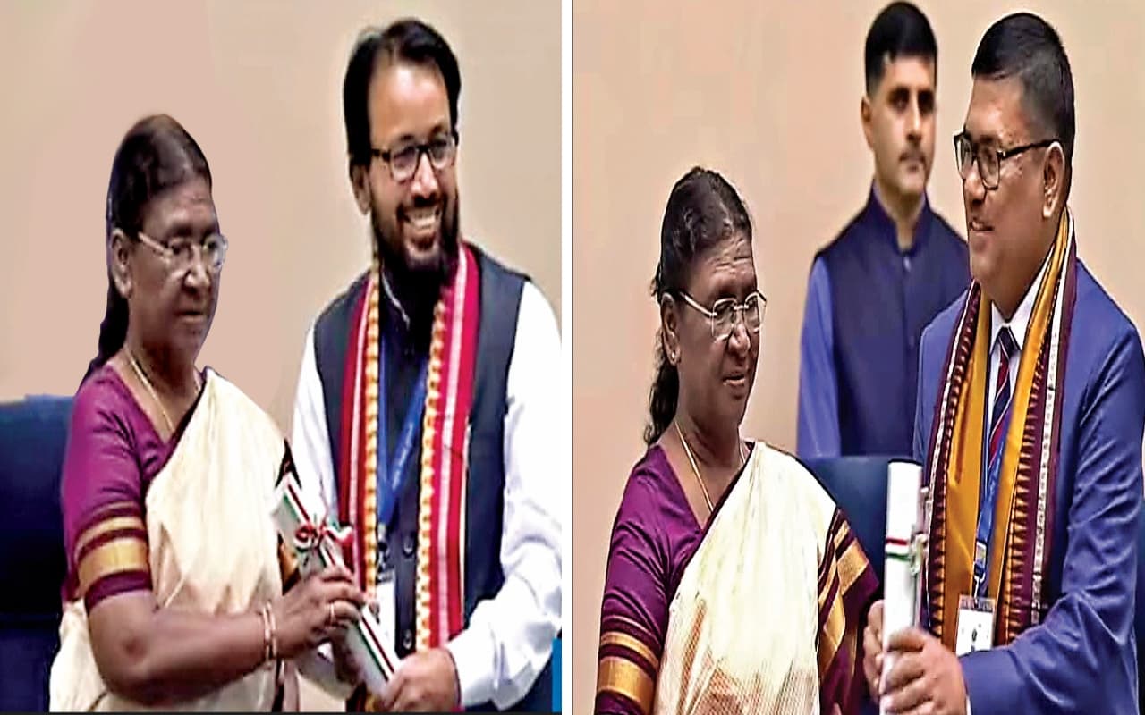 झारखंड के दो शिक्षकों को मिला राष्ट्रीय शिक्षक पुरस्कार, राष्ट्रपति ने किया सम्मानित