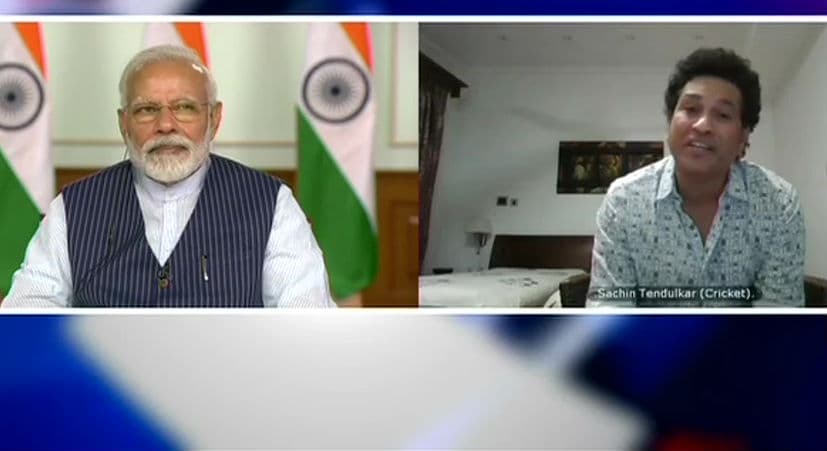 पीएम नरेंद्र मोदी ने सचिन, सौरव, कोहली सहित देश के 40 खिलाड़ियों से बात की, लॉकडाउन पर हुई चर्चा