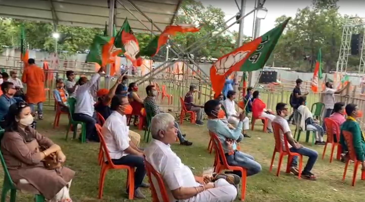 मेरा बूथ कोरोना मुक्त: बंगाल चुनाव 2021 में भाजपा का अभियान, रैलियों में 500 से ज्यादा लोग नहीं