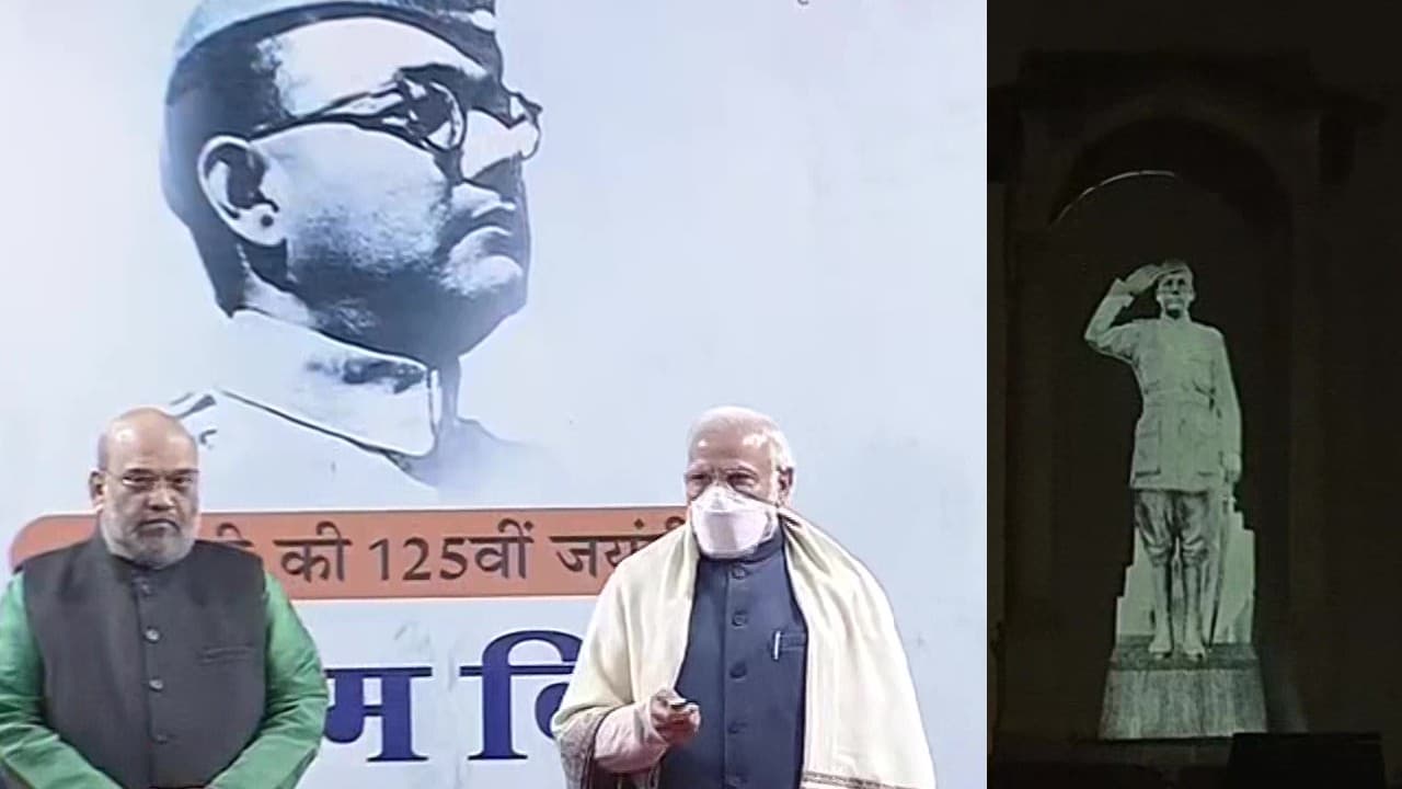 2047 तक नया भारत बनायेंगे, नेताजी की होलोग्राम प्रतिमा का अनावरण करने के बाद बोले पीएम नरेंद्र मोदी