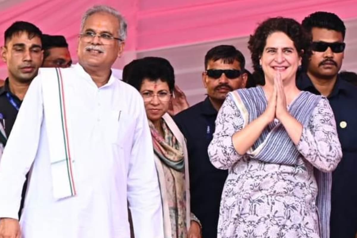 छत्तीसगढ़ में बोलीं प्रियंका गांधी, महिलाओं को सशक्त करने के लिए कई योजनाएं चला रही भूपेश बघेल सरकार