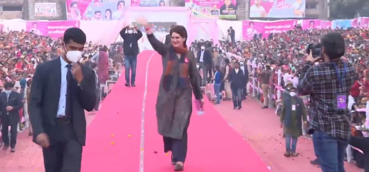 UP Election 2022: फिरोजाबाद में प्रियंका का शक्तिसंवाद, बोलीं-मजबूर कर दूंगी संसद में महिला आरक्षण बिल लाने को
