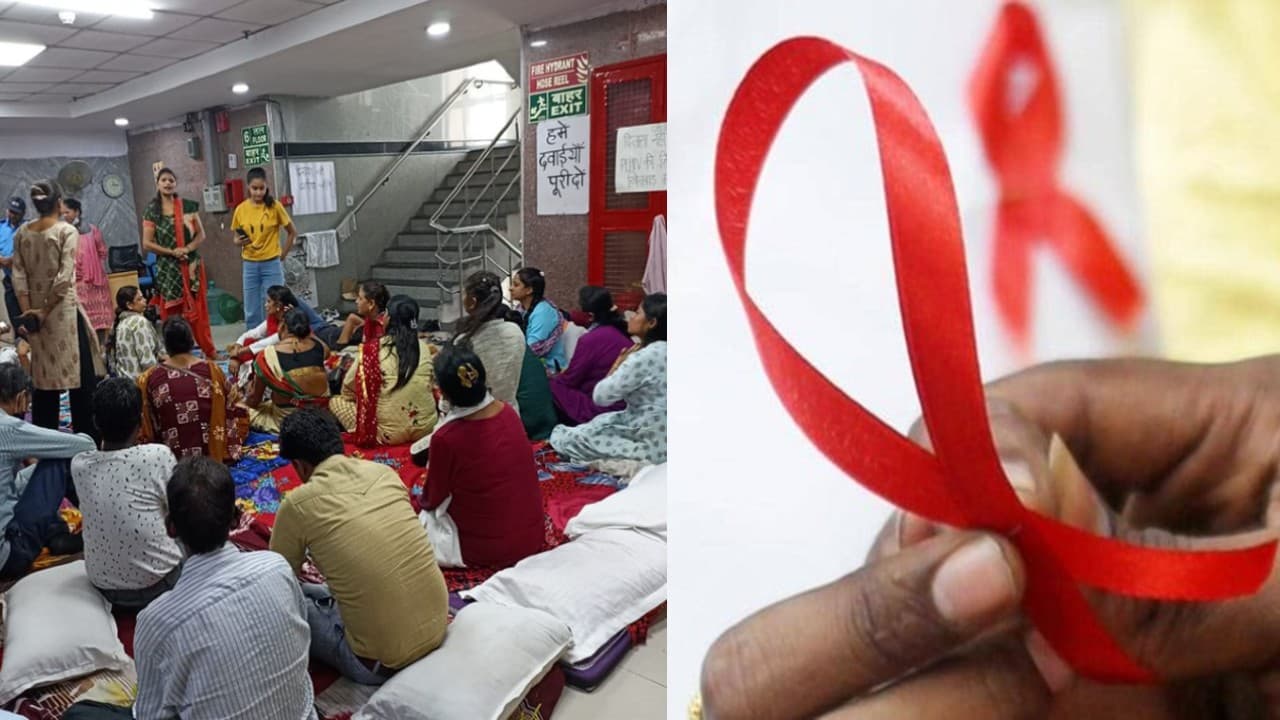 HIV दवा की कमी से जूझ रहा भारत, एक महीने से दिल्ली में प्रदर्शन कर रहे एड्स के मरीज