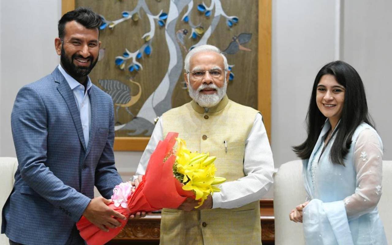 IND vs AUS: 100वां टेस्ट खेलने से पहले चेतेश्वर पुजारा को प्रधानमंत्री नरेंद्र मोदी ने दी शुभकामनाएं.