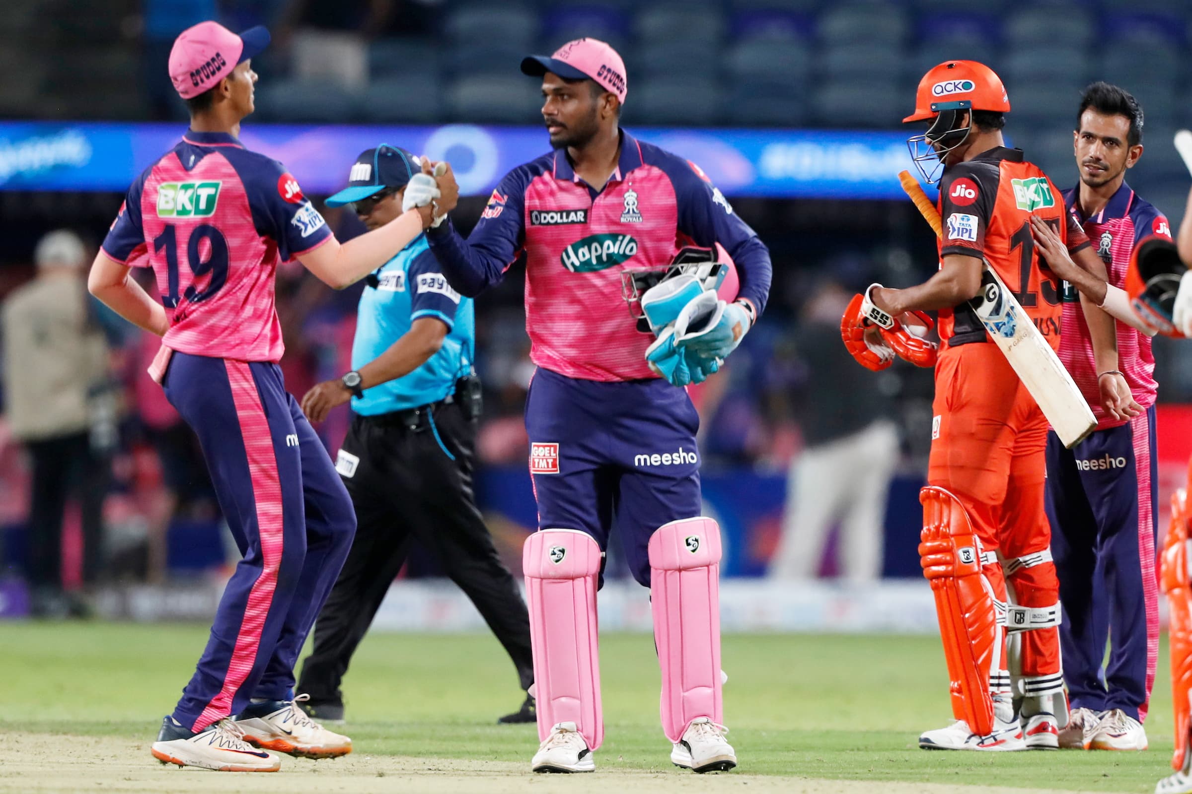 SRH vs RR, IPL 2022: संजू सैमसन के तूफान में उड़े सनराइजर्स, राजस्थान की 61 रनों की धमाकेदार जीत