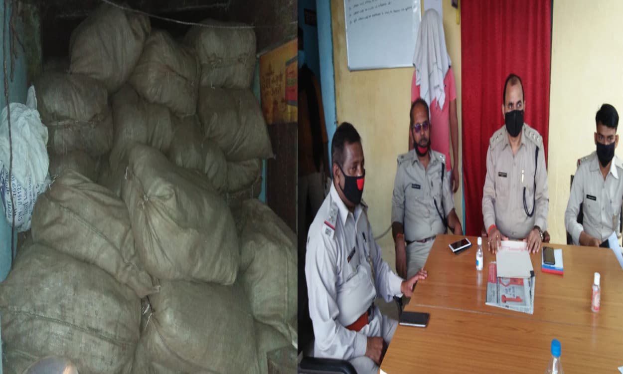 तीनपहाड़ में 25 लाख का प्रतिबंधित गुटखा और जर्दा बरामद, एक की हुई गिरफ्तारी