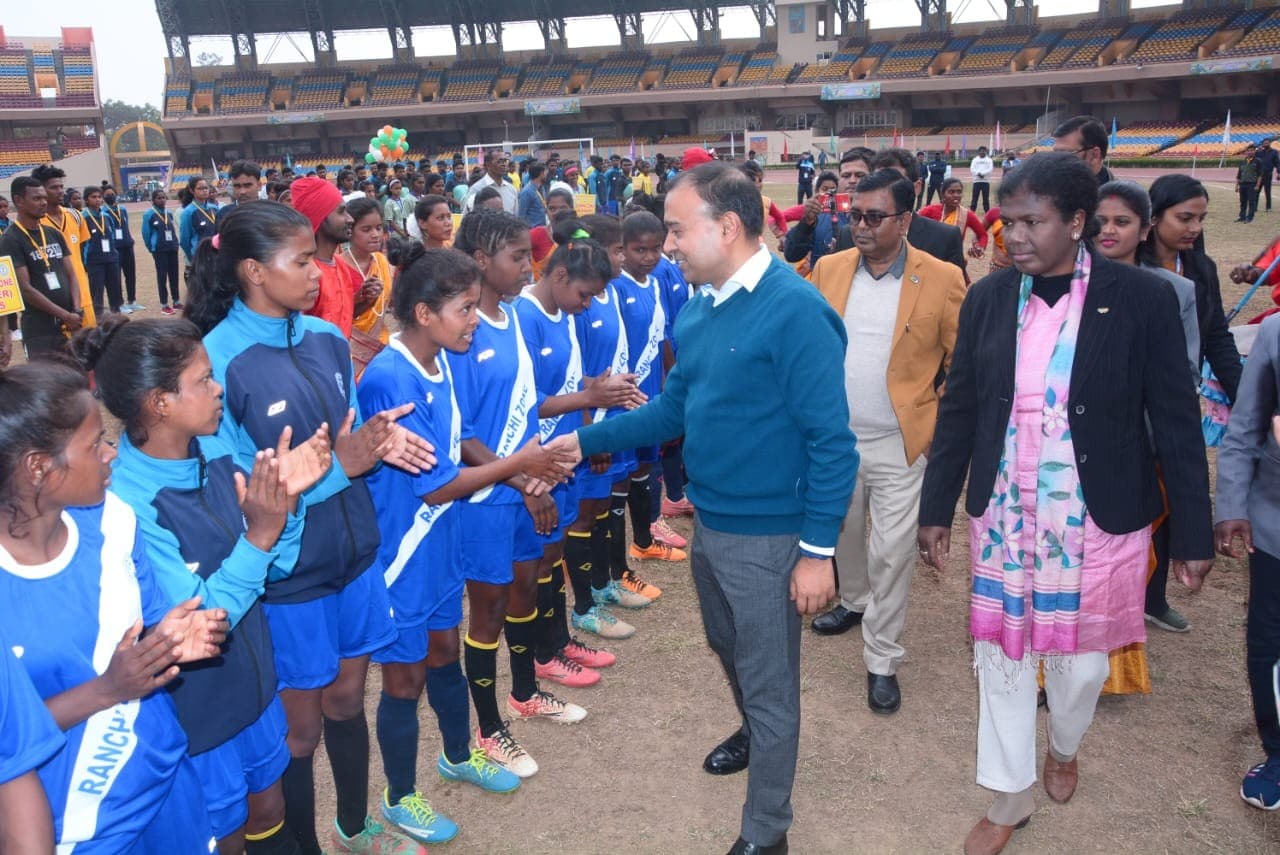 मुख्यमंत्री आमंत्रण कप फुटबॉल 2022 का हुआ आगाज, पहले मैच में धनबाद ने रांची को 2-0 से हराया